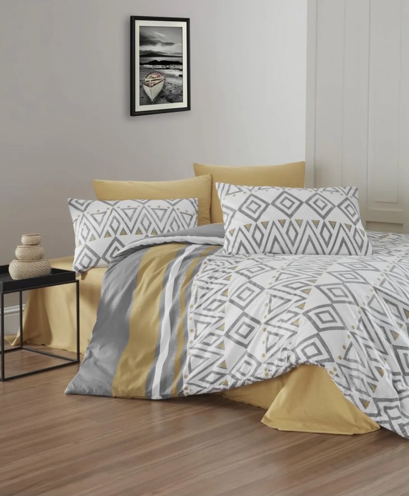 Obliečky bavlnené Omega TiaHome - 1x Vankúš 90x70cm, 1x Paplón 140x200cm