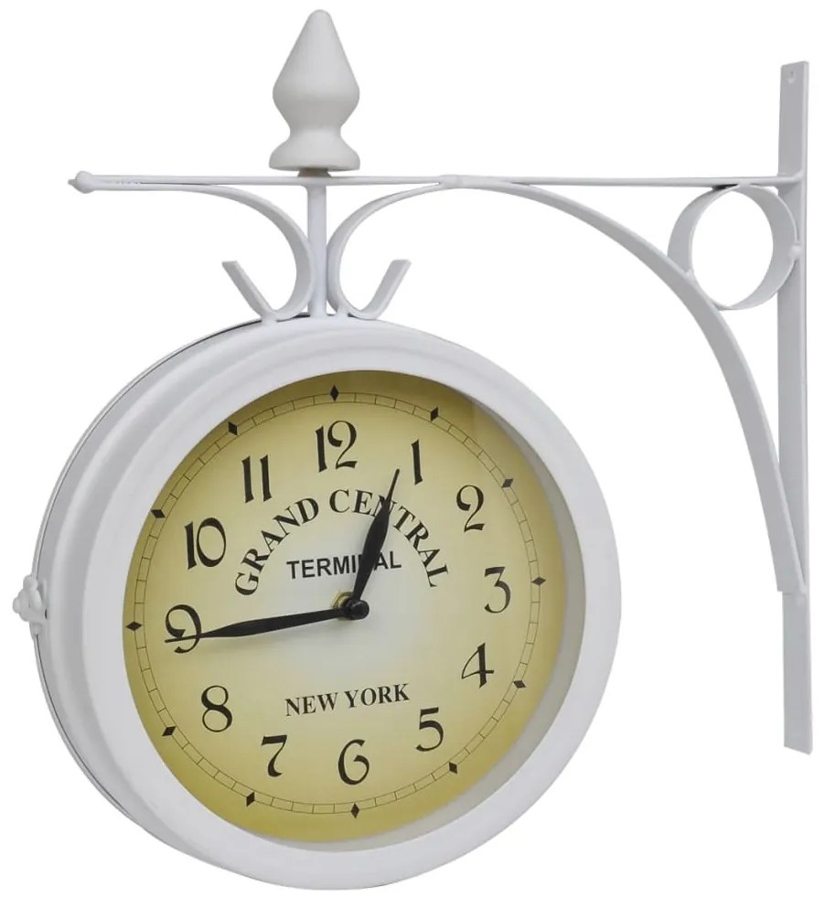 vidaXL Nástenné hodiny, obojstranné, klasický dizajn