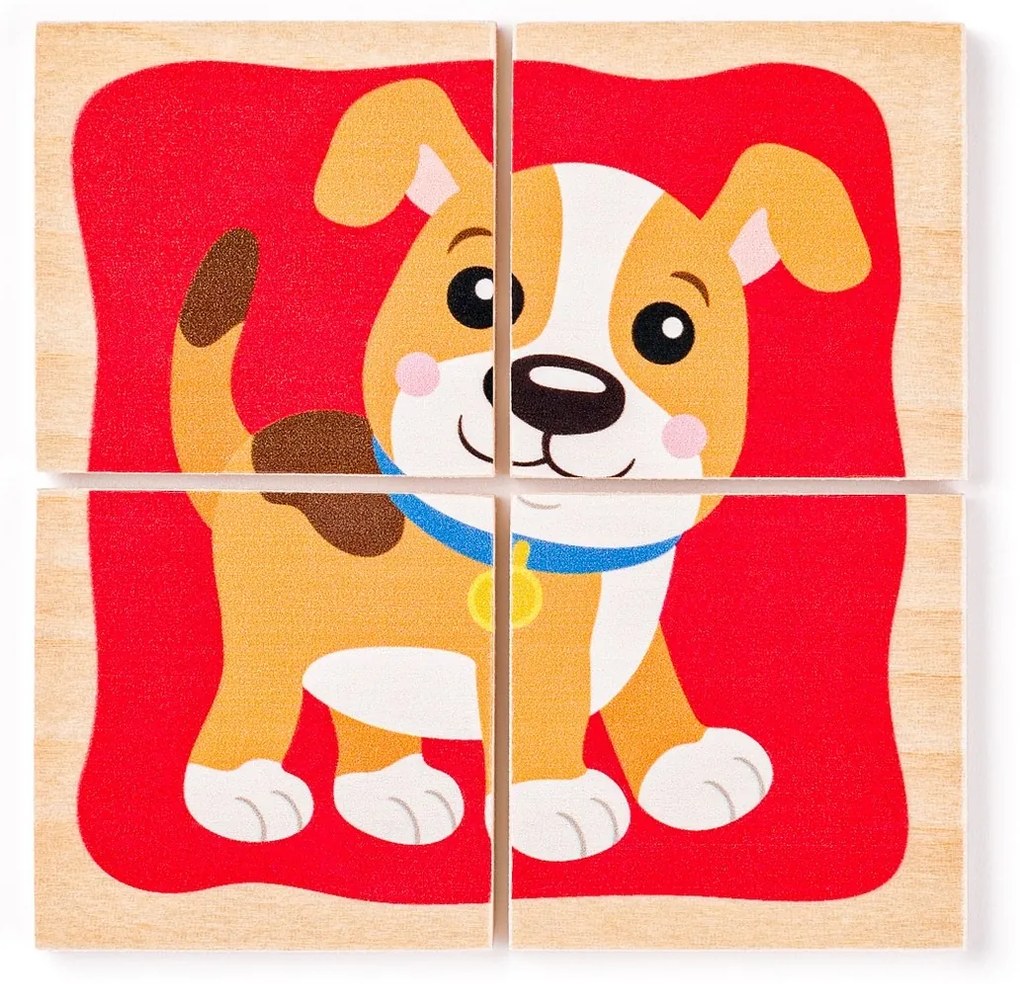 Woody Minipuzzle Domáce zvieratká