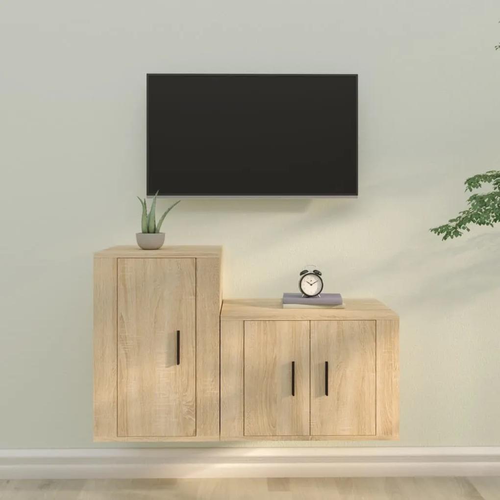 2-dielna súprava TV skriniek dub sonoma kompozitné drevo 3188449
