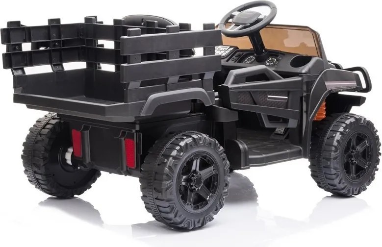 LEAN CARS Batériové autíčko BDM0926 LED MP3 diaľkové čierne