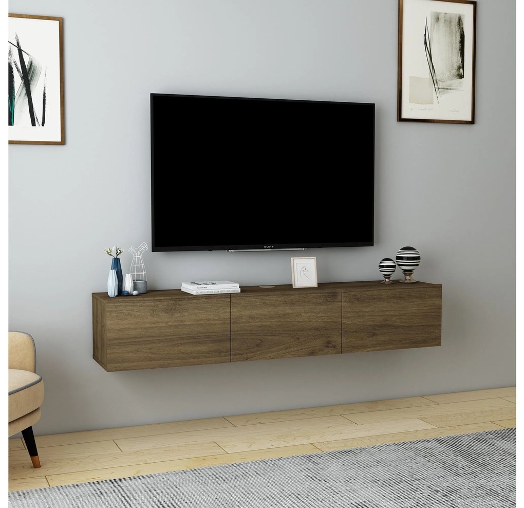TV stolík/skrinka Dereba (orech). Akcia -20%. Vlastná spoľahlivá doprava až k Vám domov. 1107844
