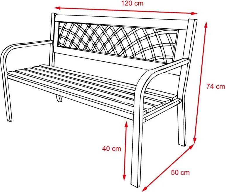 Záhradná  lavička Avenberg FELICIA