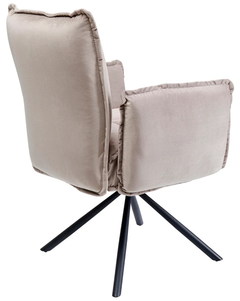 Chelsea stolička s podrúčkami sivá