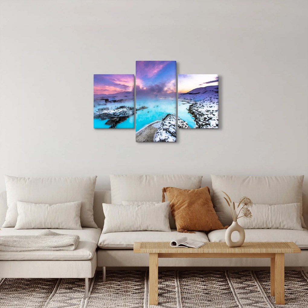 Obraz - Modrá lagúna na Islande (90x60 cm)