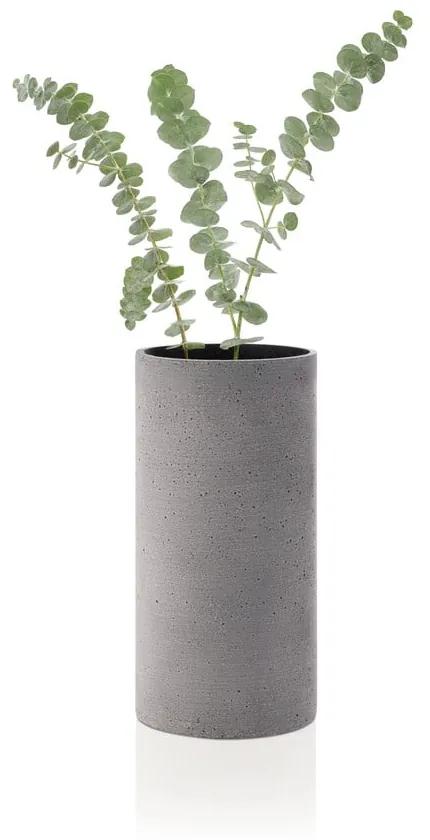 Sivá váza Blomus Bouquet, výška 24 cm