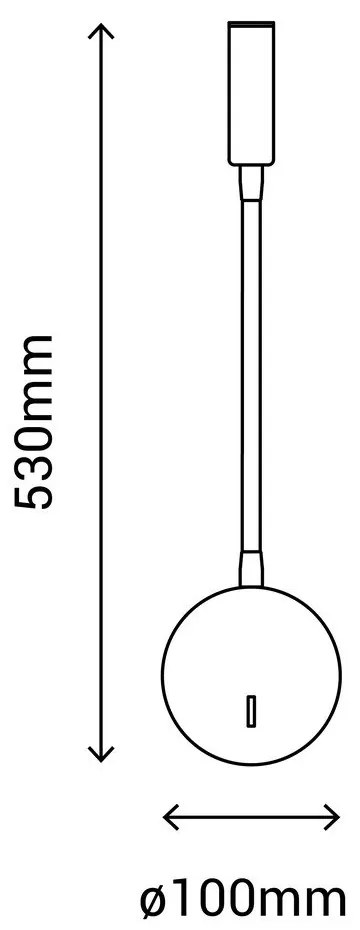 Biele nástenné svietidlo SULION Leo, výška 53 cm