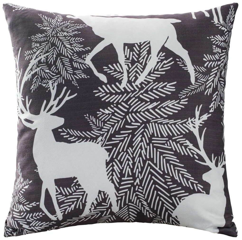 VIANOČNÁ DEKORAČNÁ OBLIEČKA NA VANKÚŠ MERRY 43X43 CM VZOROVANÁ