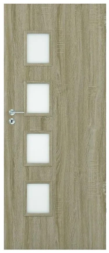 Dvere vnútorné Dallas 4*4 90P dub bielený