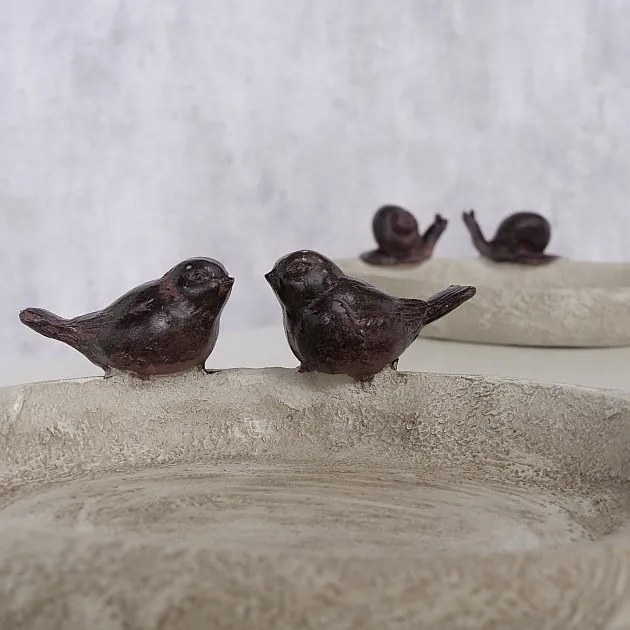 Napájadlo pre vtáky Birds Lubin, 6x21 cm, polyresín, béžová