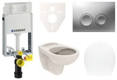 Cenovo zvýhodnený závesný WC set Geberit na zamurovanie + WC S-Line SIKOGE1U3, 1 ks