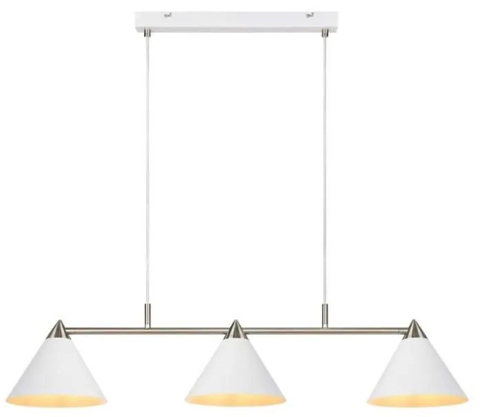 Markslöjd 108075 - Luster na lanku KLINT 3xE14/40W/230V biela