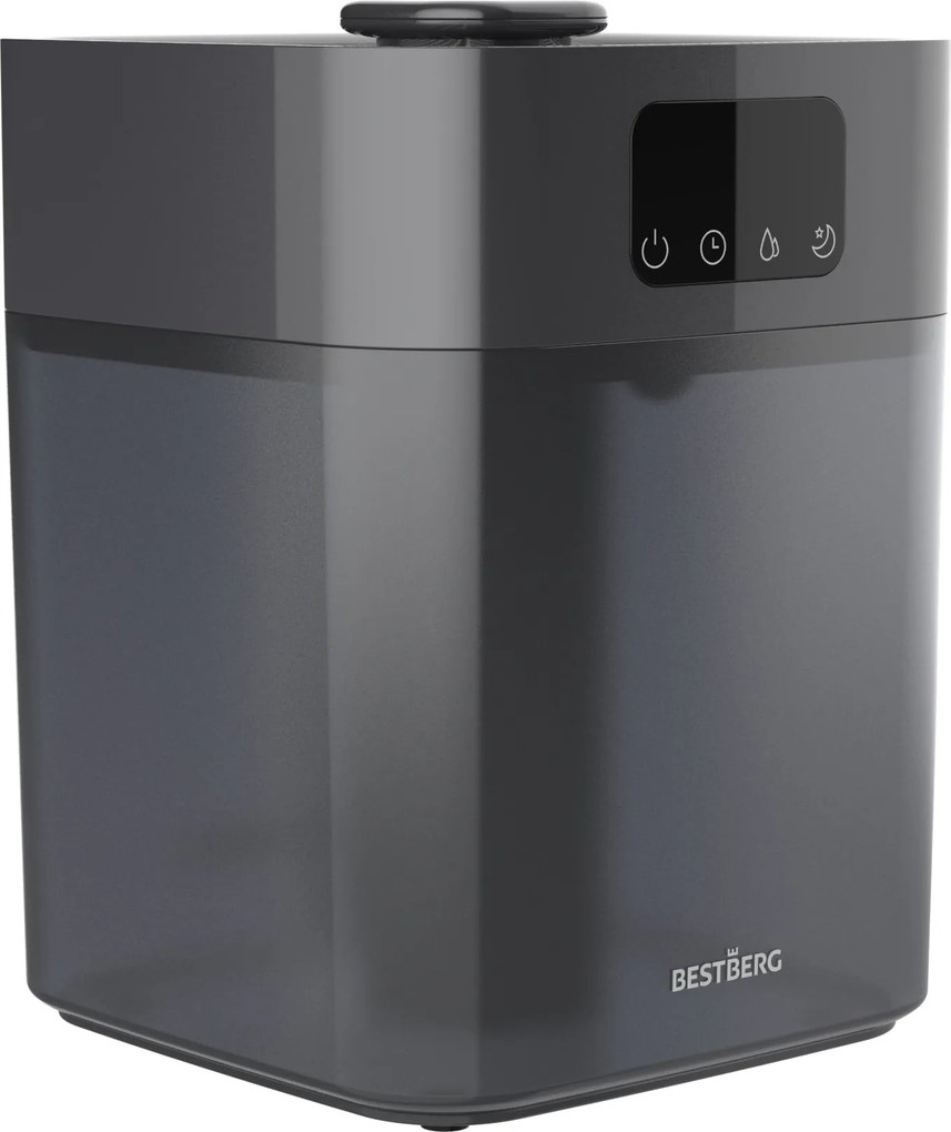 Ultrazvukový zvlhčovač vzduchu BestBerg BBAH-10G / 22 W / 5,5 l / 300 ml/h / sivá