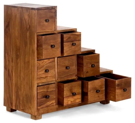 furniture-nabytek.cz - Masívna komoda Merlin z palisandru, lakovaná, hnedá