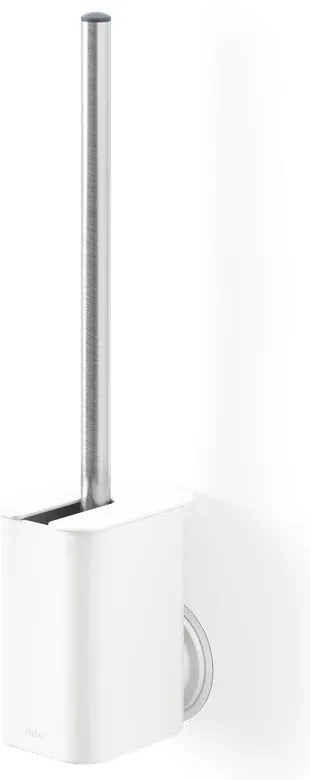 Biela samodržiaca WC kefa z recyklovaného plastu Flex Adhesive – Umbra