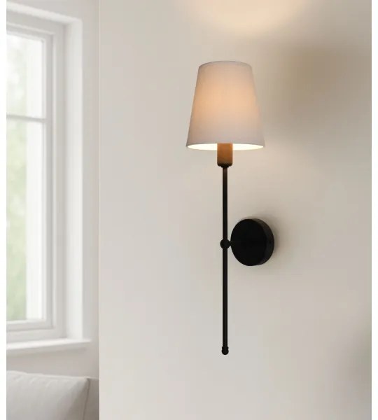 Nástenné svietidlo MADELA 1xE14/40W/230V béžová/čierna