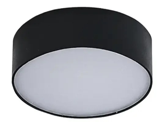 LED stropné svietidlo Monza R 22 CCT čierne s diaľkovým ovládačom