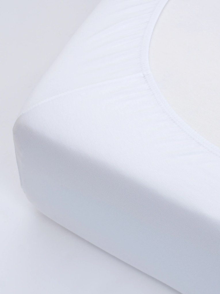 Jersey plachta s elastanom Deluxe 120 × 200 cm – biela