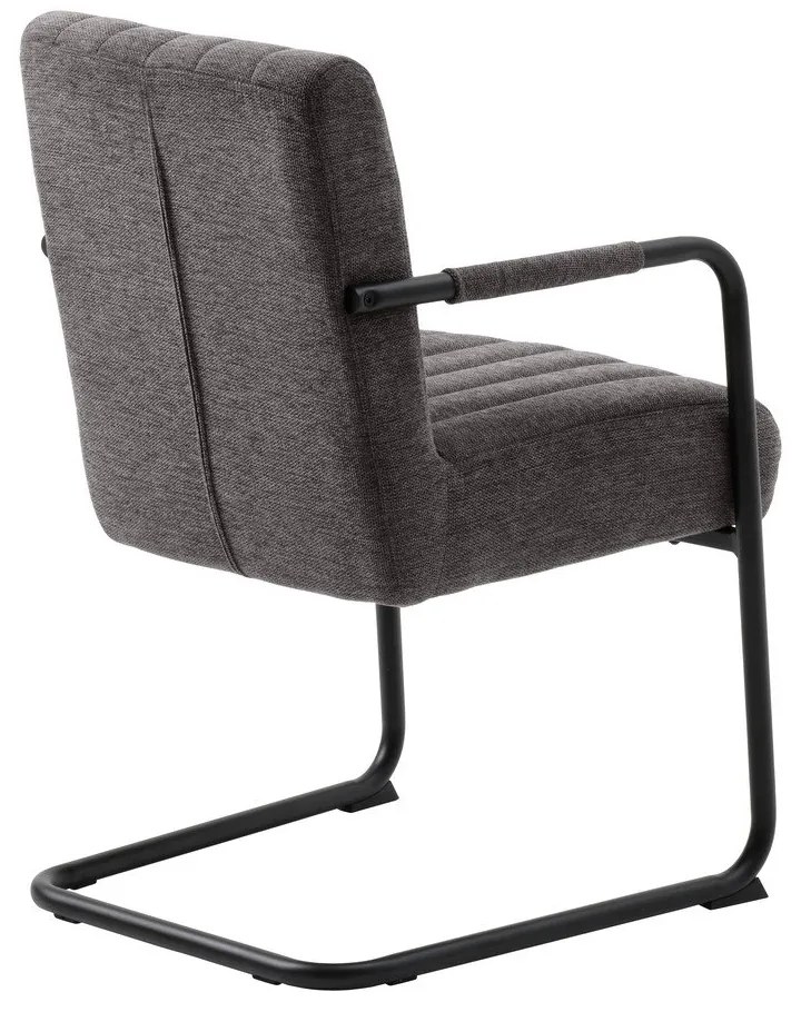 Tmavosivá jedálenská stolička Trout – Unique Furniture