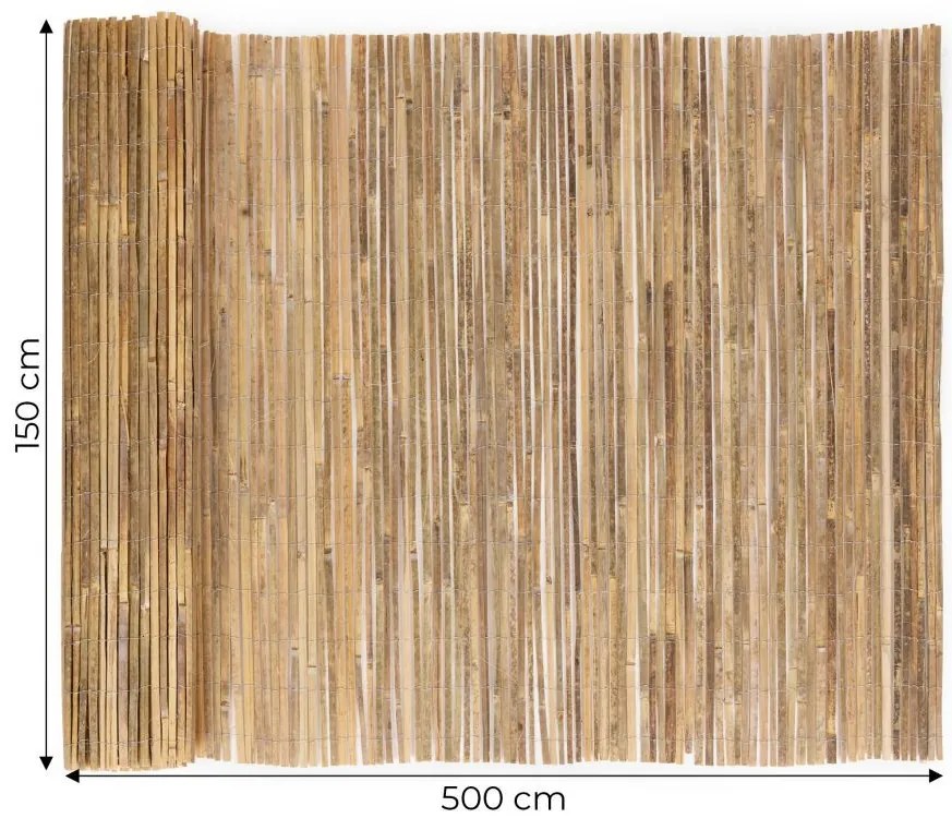 Bambusová clona 150 cm x 500 cm