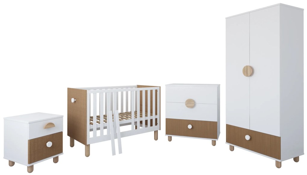 Postieľka LOFT 120x60, biela