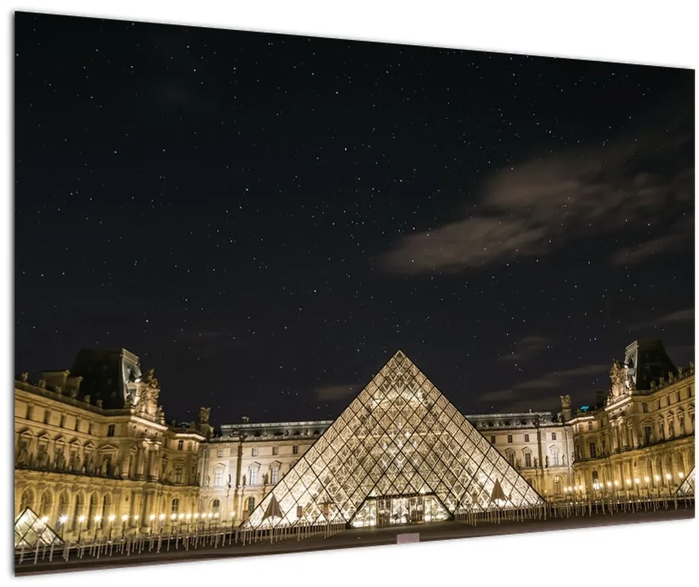 Obraz - Louvre v noci (90x60 cm)