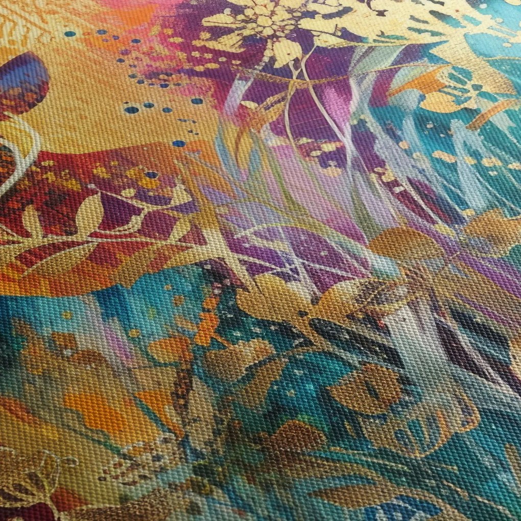 Obraz - Abstraktná maľba prírody (150x105 cm)