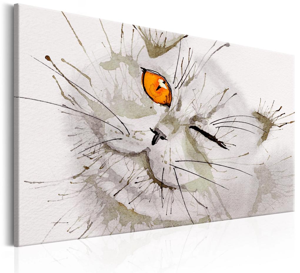 Artgeist Obraz - Grey Cat Veľkosť: 120x80, Verzia: Premium Print