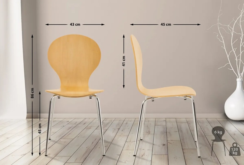 Stolička DS36999 - Natur / drevo