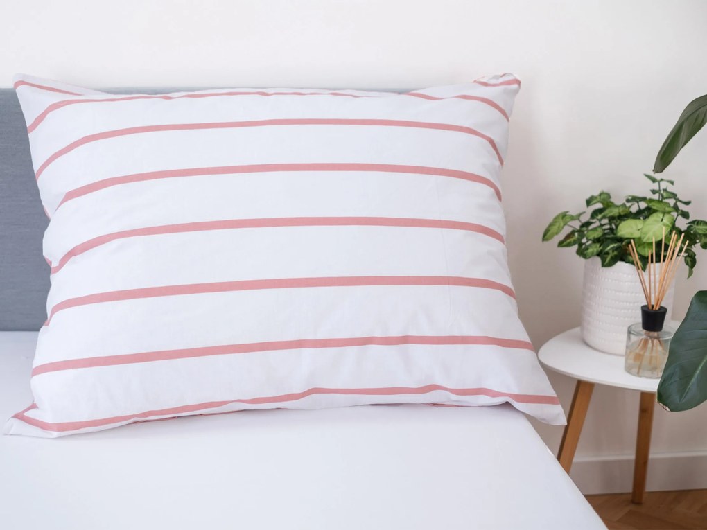 Bavlnená obliečka na vankúš 70 × 90 cm - Kamala ružová