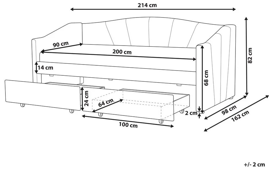 Jednolôžková posteľ 200 x 90 cm Vitto (červená) (s roštom a úložným priestorom). Vlastná spoľahlivá doprava až k Vám domov. 1076507