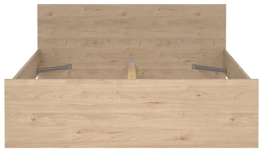 Dvojlôžková posteľ v dekore duba v prírodnej farbe 160x200 cm Naia – Tvilum