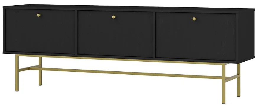 TV Stolík Tokyo 3 3K čierny grafit 303