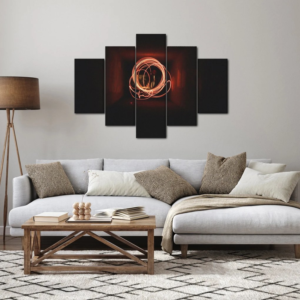 Obraz - čiary v tuneli (150x105 cm)