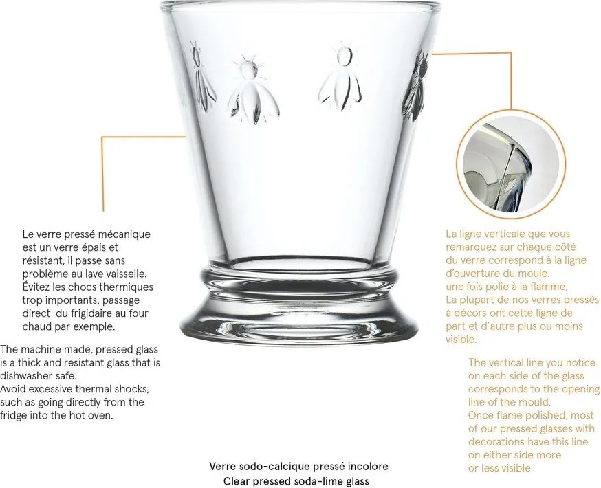 Pohár La Rochère Abeille, 200 ml