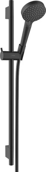 Hansgrohe Vernis Blend, sprchová súprava Vario EcoSmart so sprchovou tyčou S Puro 65 cm, matná čierna, HAN-26423670