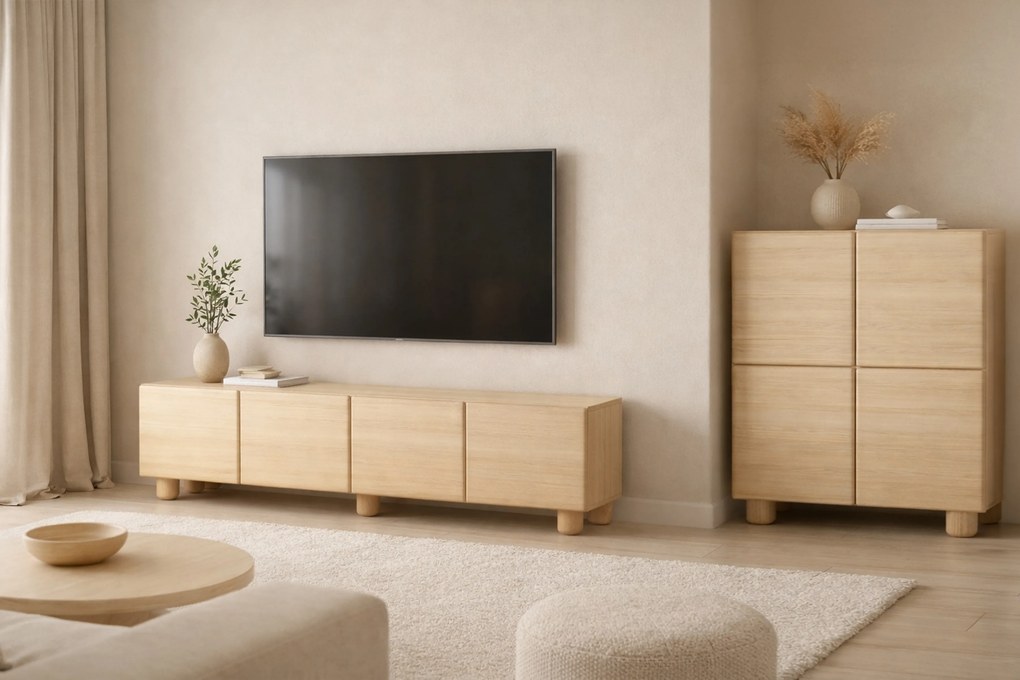TV stolík Arlo 200 cm - dub vicenza