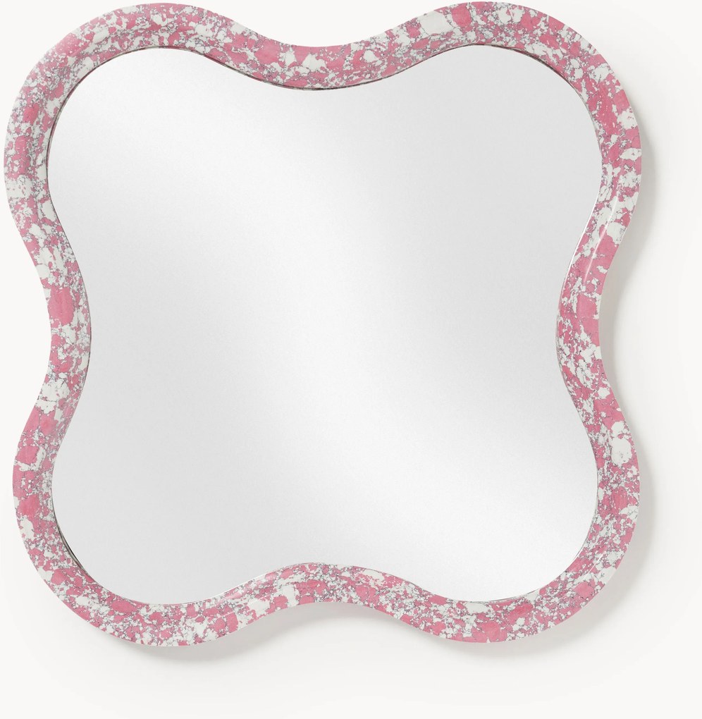 Nástenné zrkadlo's mramorovým rámom Elara