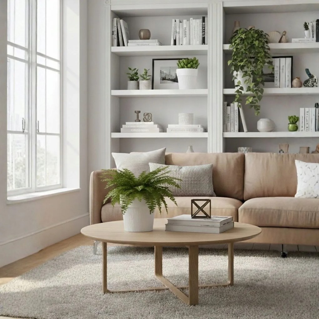 Sada 4 ks květináčů Silva Line krémová