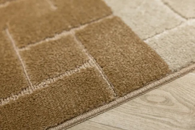 Sada kúpeľňových koberčekov TERAMO béžová / hnedá