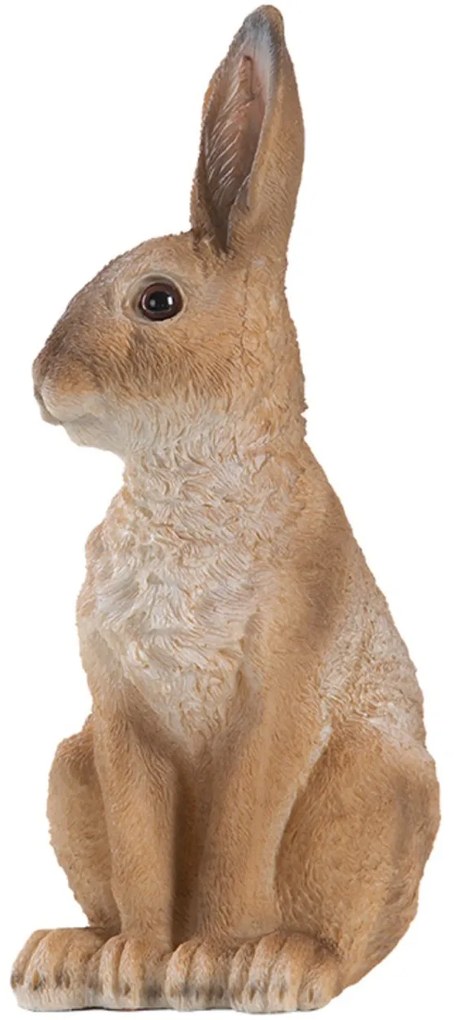 Záhradná figúrka z polyresinu Mat, 23 cm, hnedá