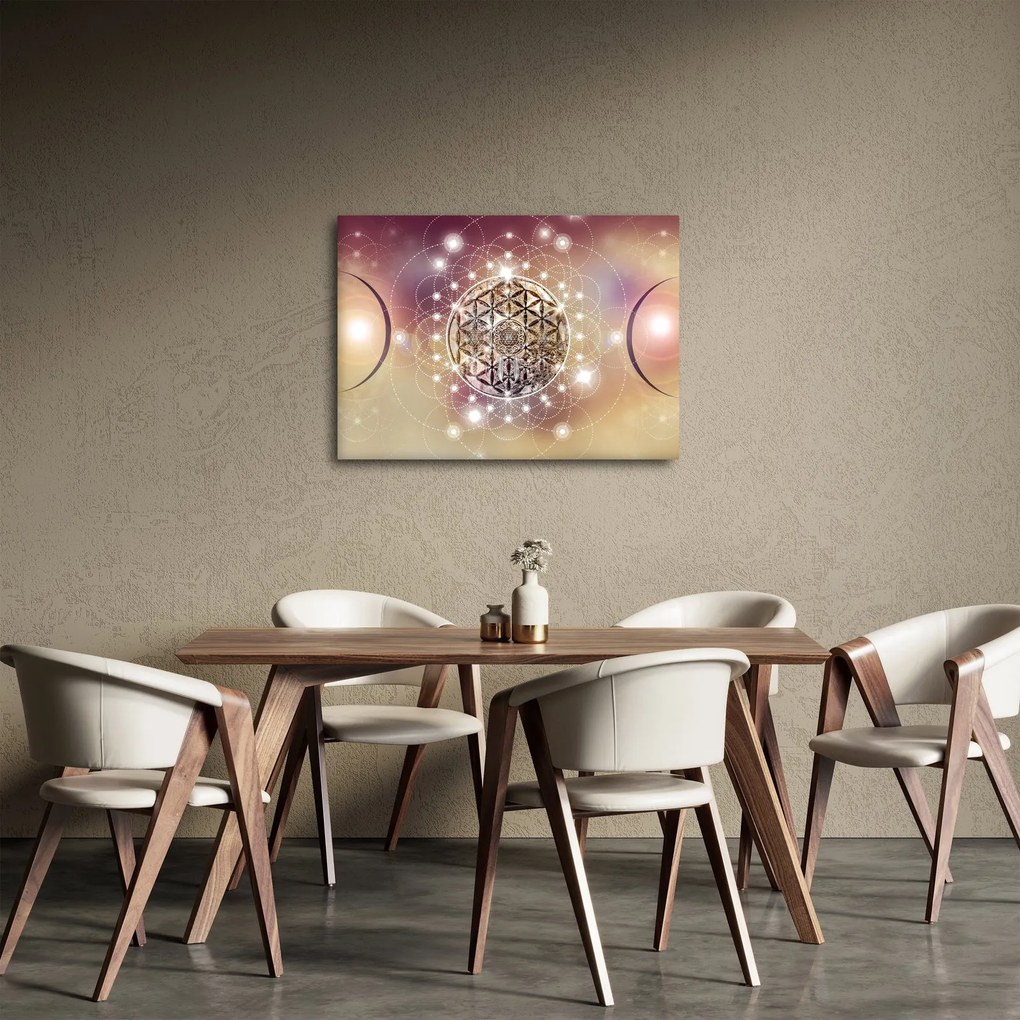 Obraz - Mandala s elementmi (70x50 cm)