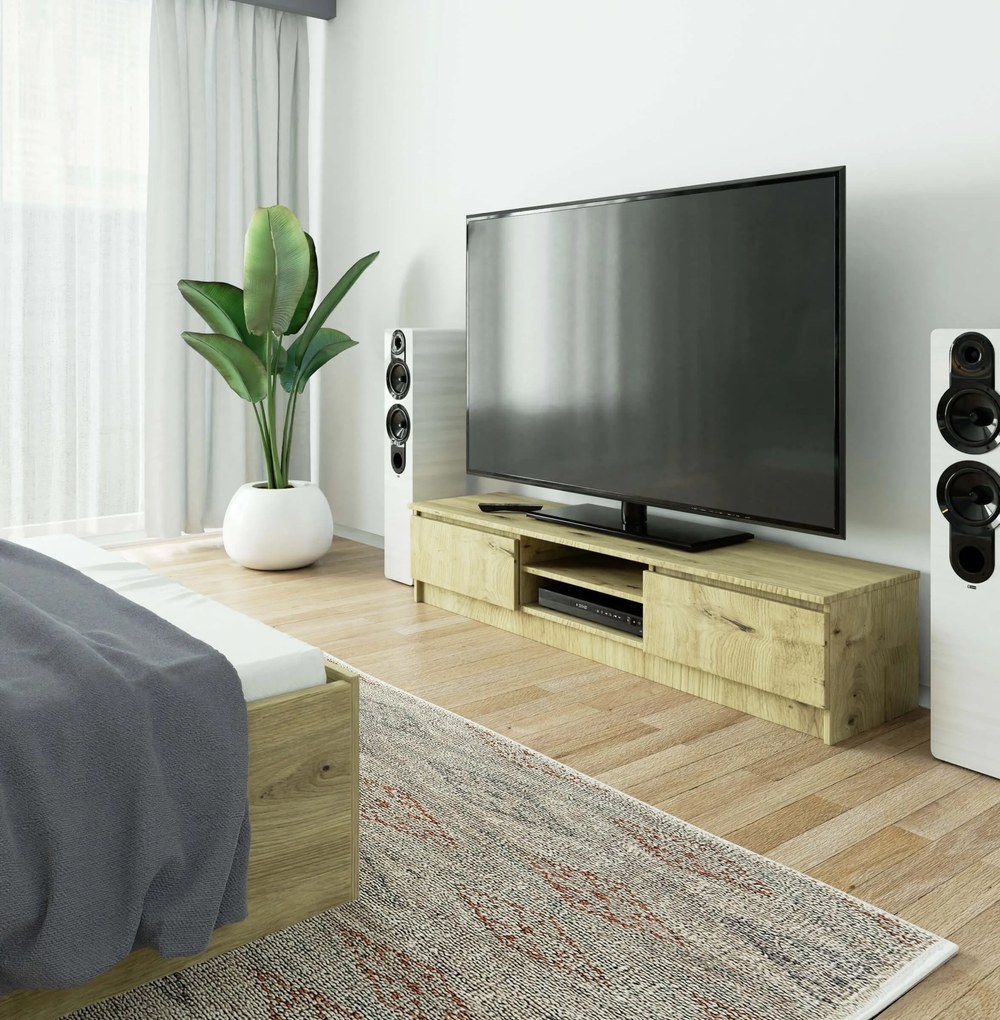 TV stolík Katalina (dub artisan). Akcia -14%. Vlastná spoľahlivá doprava až k Vám domov. 1070709
