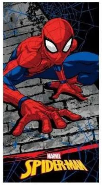 Setino - Detská bavlnená osuška Spiderman - MARVEL / 70 x 140 cm / 100% bavlna