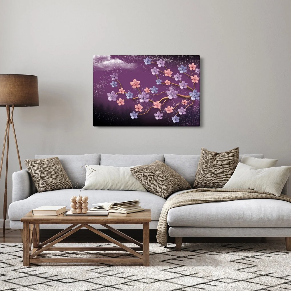 Obraz - Jarný súmrak (90x60 cm)