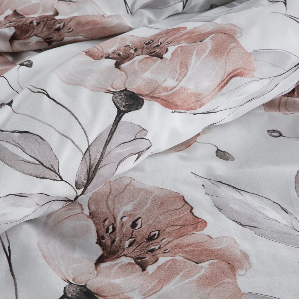 RENFORCÉ OBLIEČKY NICKY 140X200 CM, 1 KS 70X80 CM KVETY