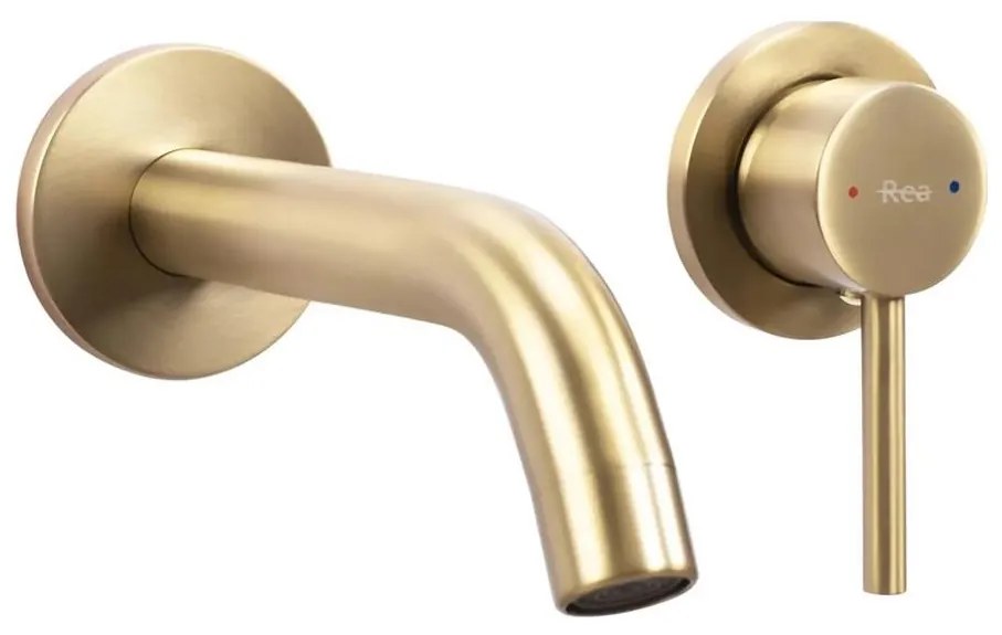 REA-B5334 - Umývadlová batéria pre podomietkovú inštaláciu OWEN brúsené zlato