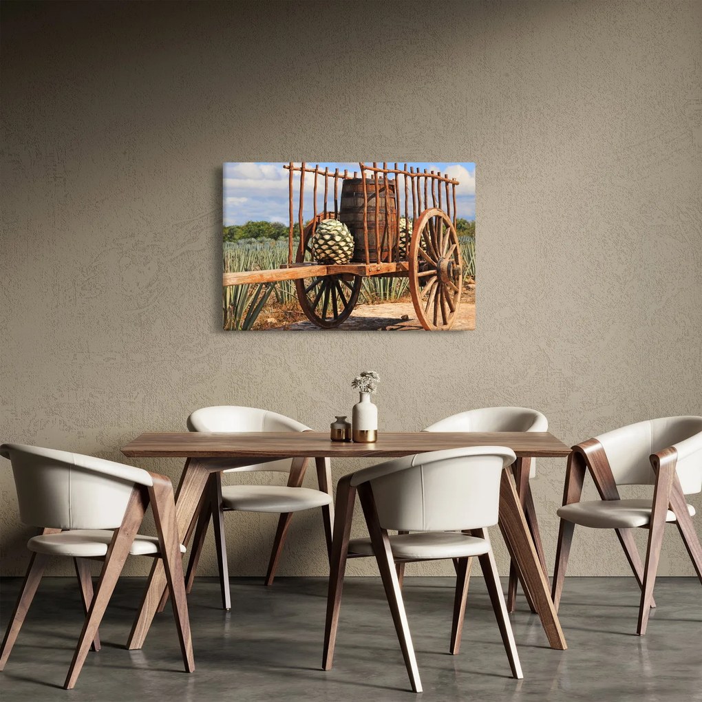 Obraz - Prívesný vozík (90x60 cm)