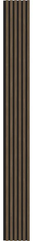 Mexen Lam-F, akustické stenové lamely 275 × 30 cm, plstený podklad 8 mm, technická dyha, orech kakaový, S105-275307-3015-018