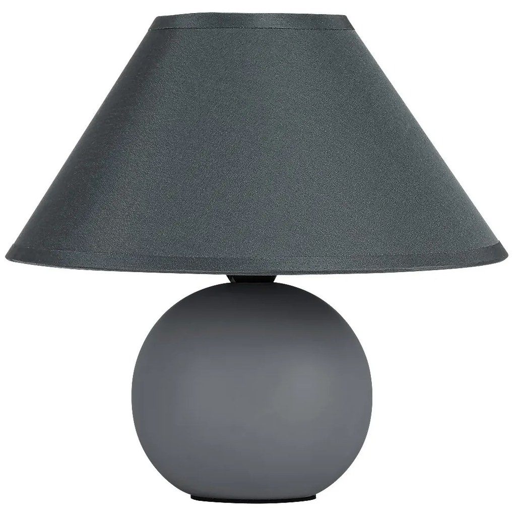 RABALUX Stolová keramická lampa ARIEL, 1xE14, 40W, sivá